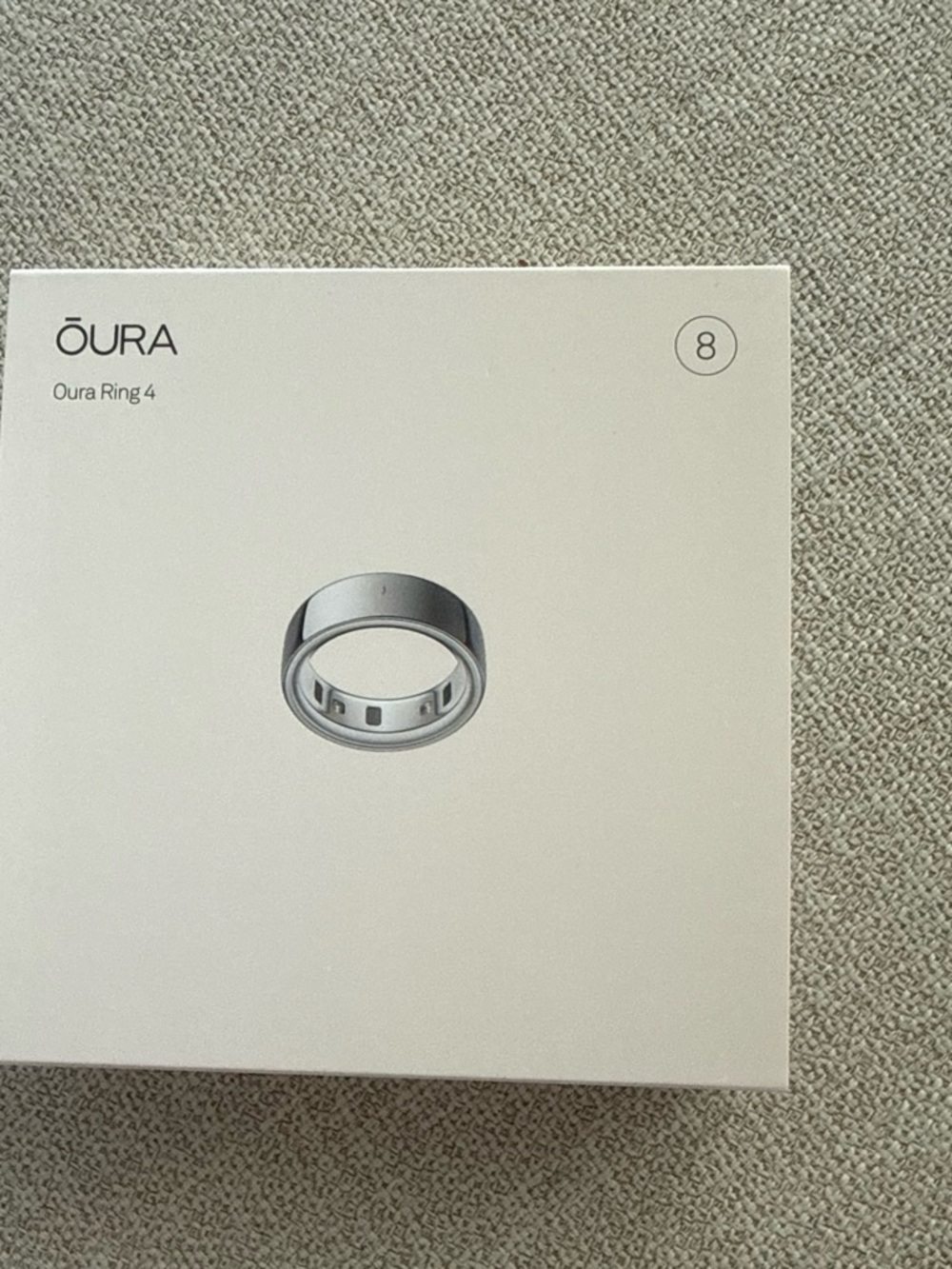 Oura Ring 4 Silver Smart Wearable Ring